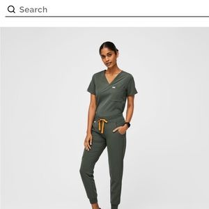 Figs scrub set Moss size S/R